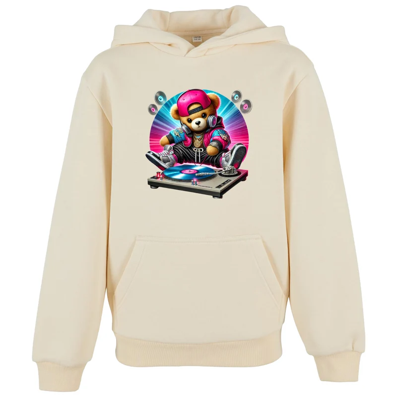 Kids Hoodie - DJ Teddy Bear