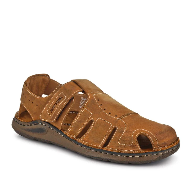 Wide-Fit Leather Touch-Fasten Sandals - JOSEF41500 / 327 043