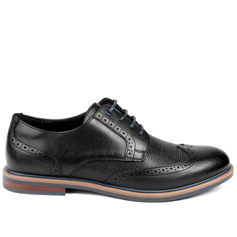 Wide Fit Smart Lace Up Brogues - JIAHU43002 / 329 333 - Black