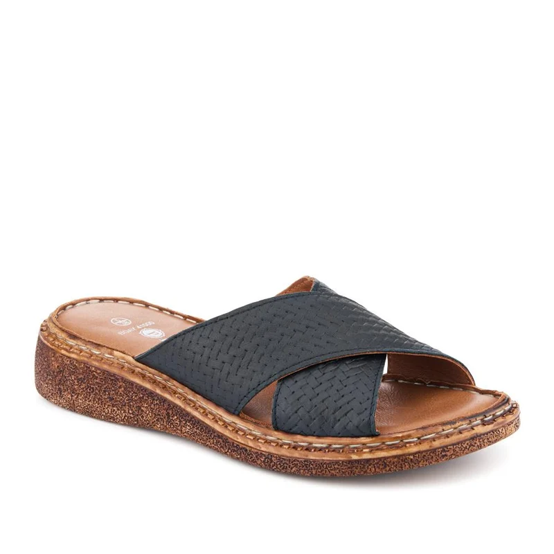 Cushioned Leather Mules - BOAY41000 / 327 605