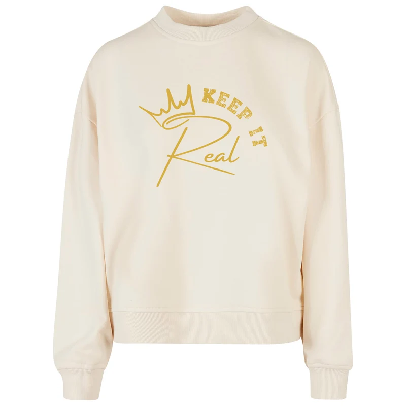 Ladies Oversized Sweatshirt - Keep It Real
