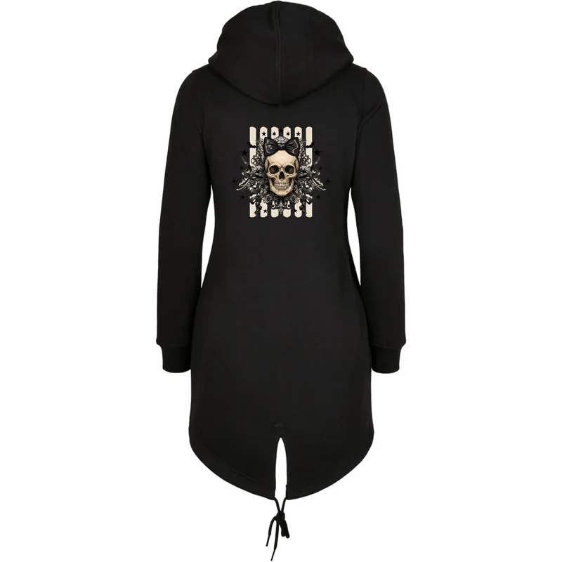 ZIP Parka - Black Ribbon Skull