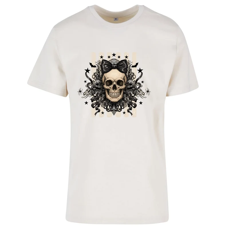 T-Shirt Shirt - Black Ribbon Skull