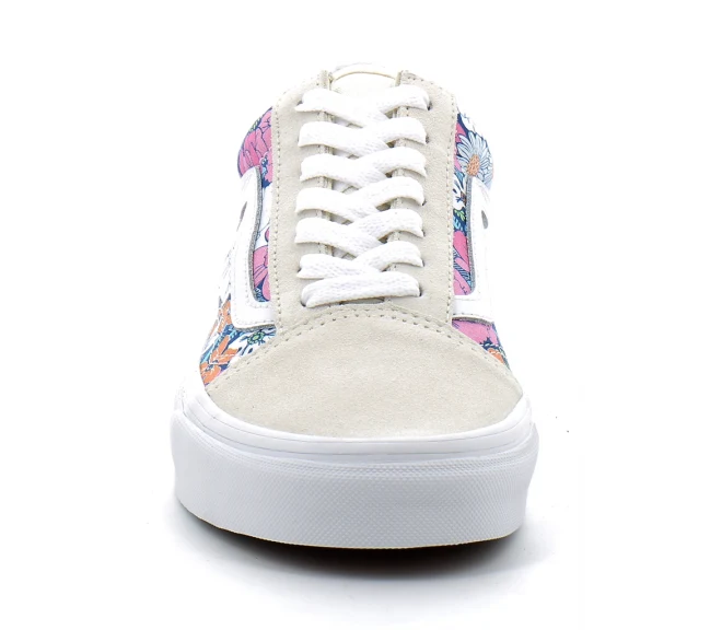VANS Old Skool Retro Sneaker mit Blumenmuster für Damen | Multi True White