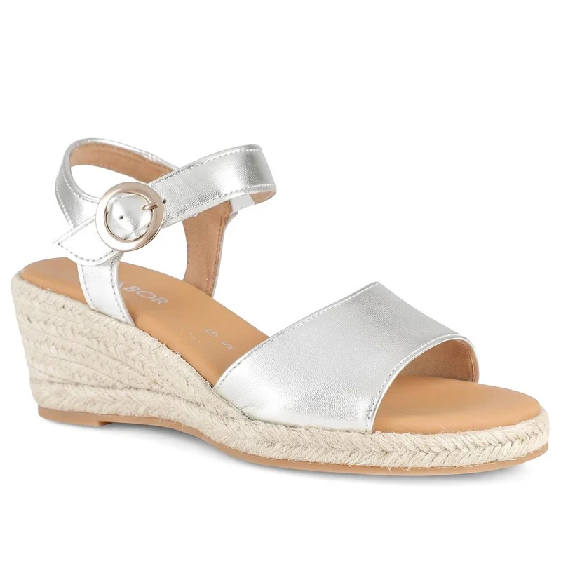 Gabor Wedge Heel Buckle Fasten Espadrilles - GABC43511 / 330 409