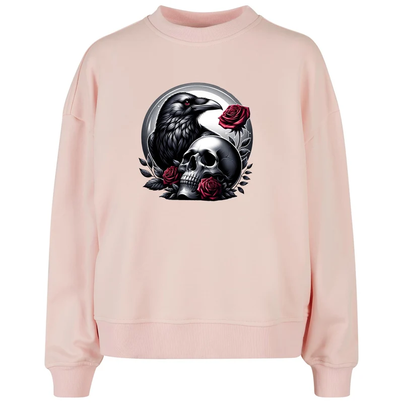 Ladies Oversized Sweatshirt - Gothic Valentine