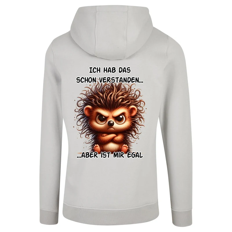 ZIP Hoodie - Ich hab das schon verstanden... Igel
