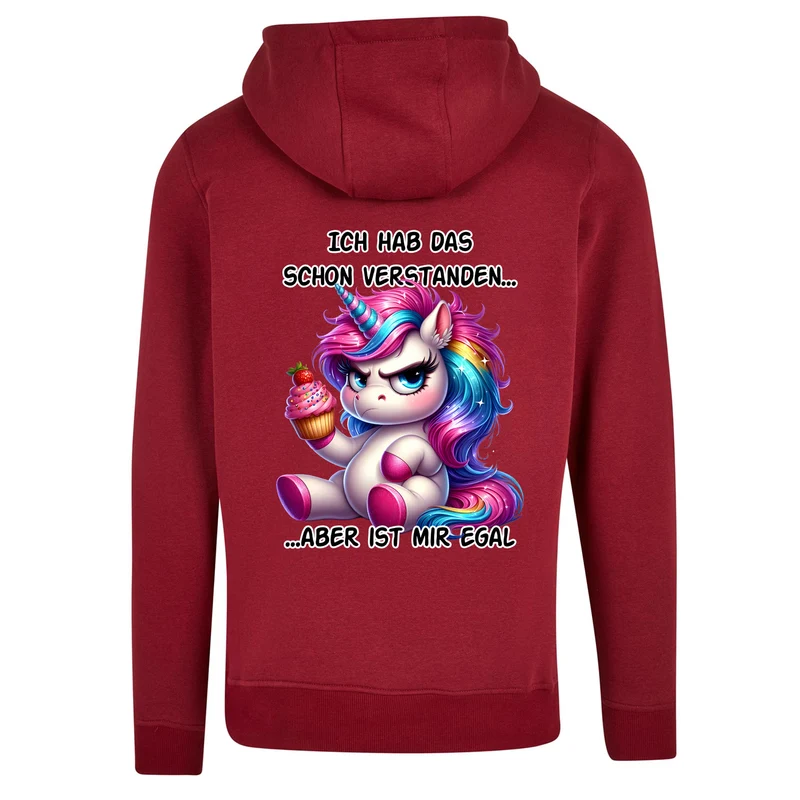 ZIP Hoodie - Ich hab das schon verstanden... Einhorn