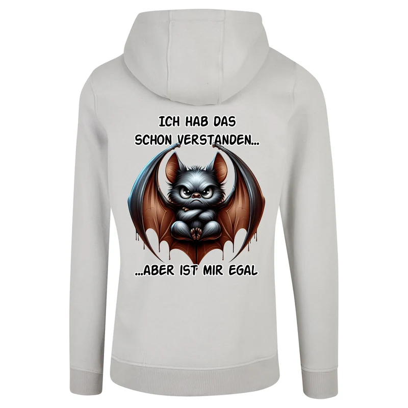 ZIP Hoodie - Ich hab das schon verstanden... Fledermaus
