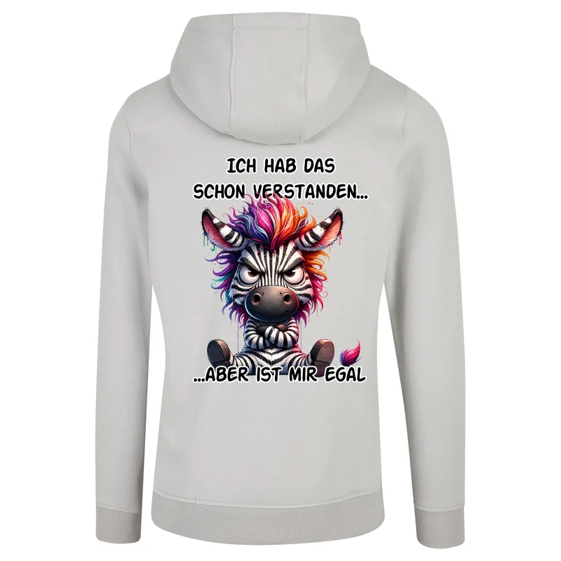 ZIP Hoodie - Ich hab das schon verstanden... Zebra
