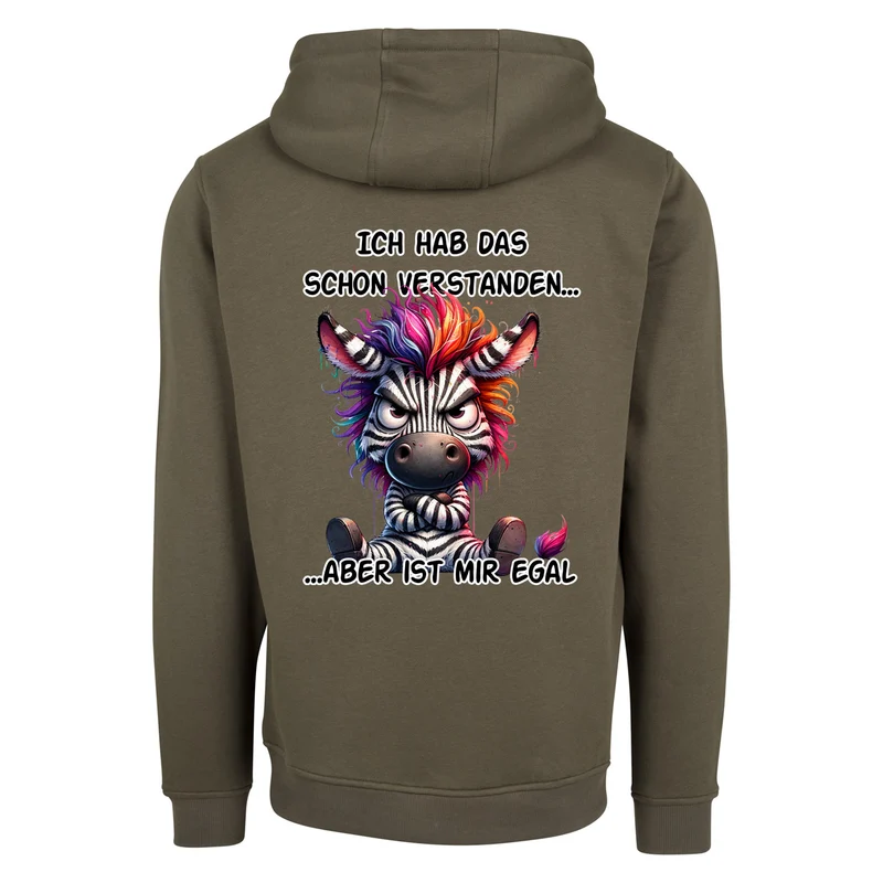 ZIP Hoodie - Ich hab das schon verstanden... Zebra