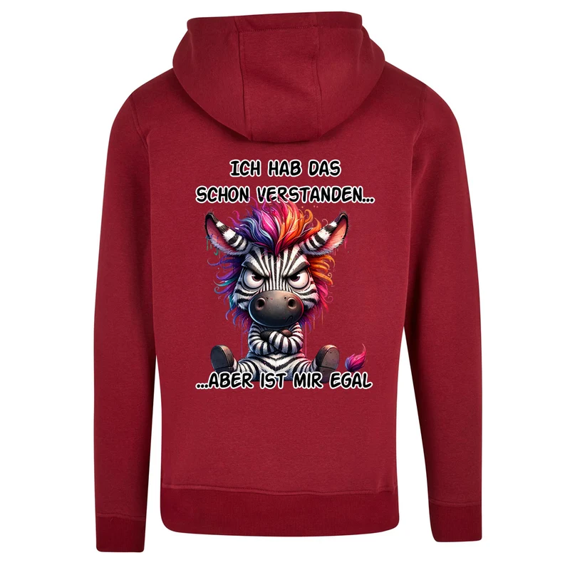 ZIP Hoodie - Ich hab das schon verstanden... Zebra