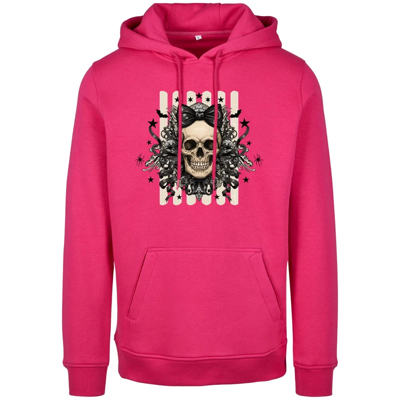 Hoodie - Black Ribbon Skull