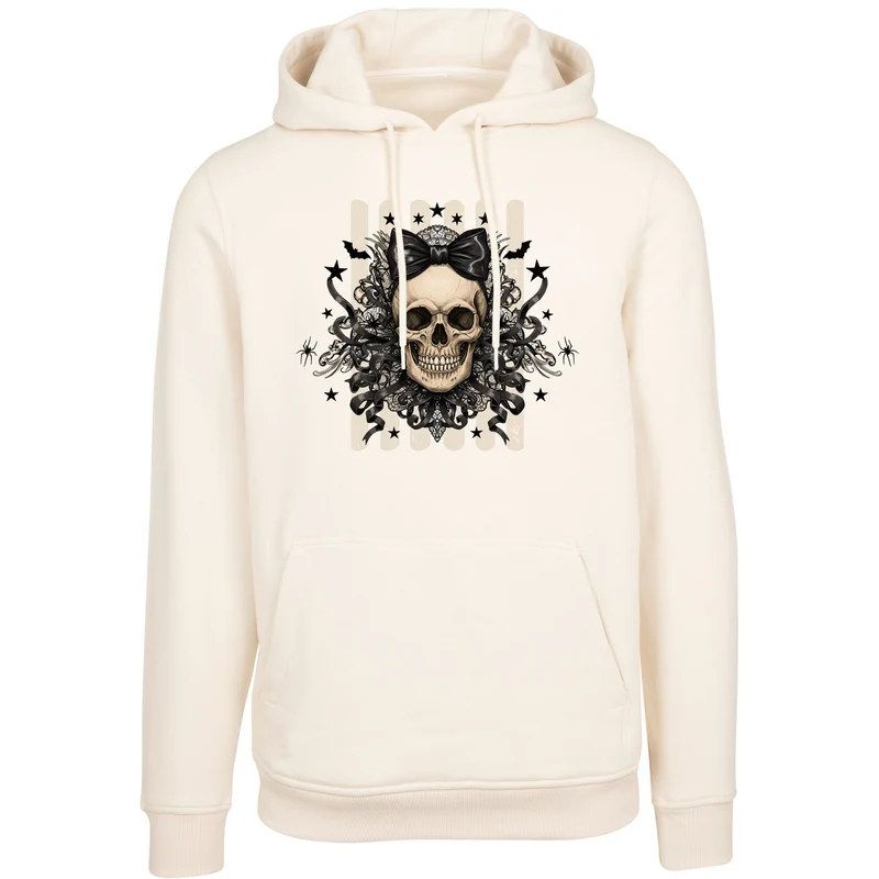 Hoodie - Black Ribbon Skull