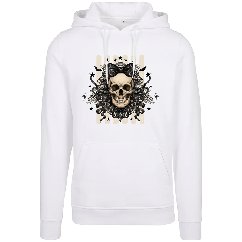 Hoodie - Black Ribbon Skull