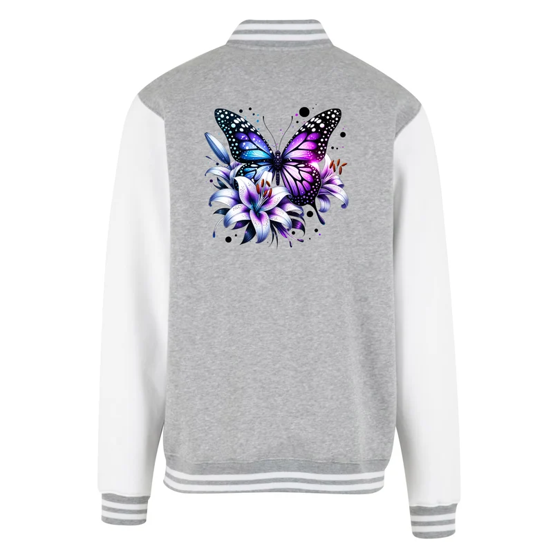Collage Jacke - Purple Butterfly