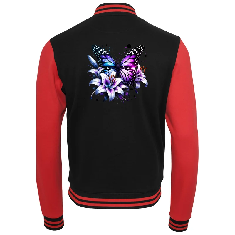 Collage Jacke - Purple Butterfly