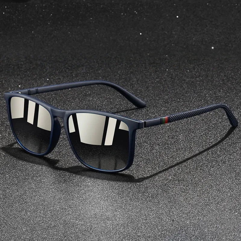 Chatioglow - Sonnenbrille mit quadratischem Rahmen und polarisierten UV-Schutz