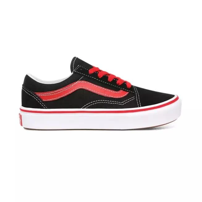 VANS Comfycush Old Skool Sneaker für Junior | Schwarz/Rot