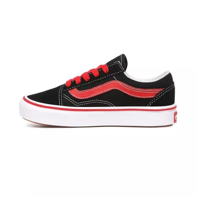 VANS Comfycush Old Skool Sneaker für Junior | Schwarz/Rot