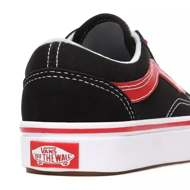 VANS Comfycush Old Skool Sneaker für Junior | Schwarz/Rot
