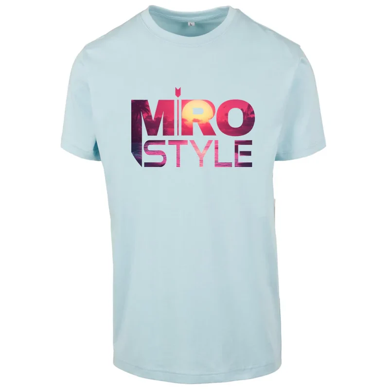 T-Shirt Shirt Sale - Sunset - MIRO Style Ocean Blue XL