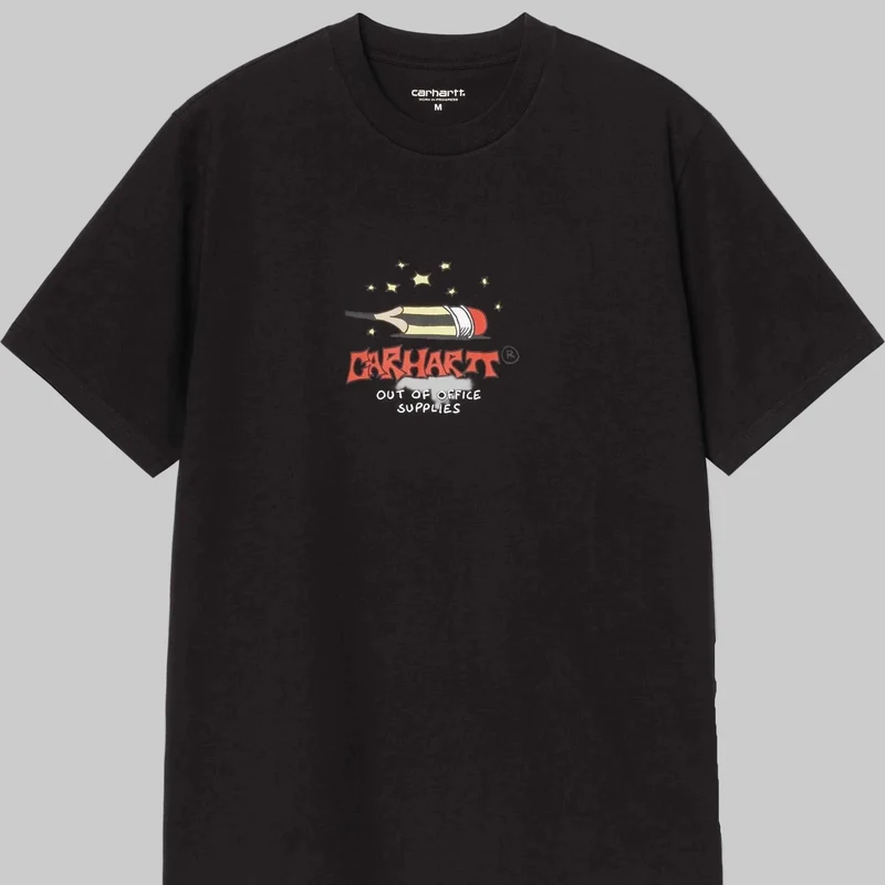 Carhartt WIP Herren-T-Shirt „Romantik im Arbeitsleben“ | Schwarz