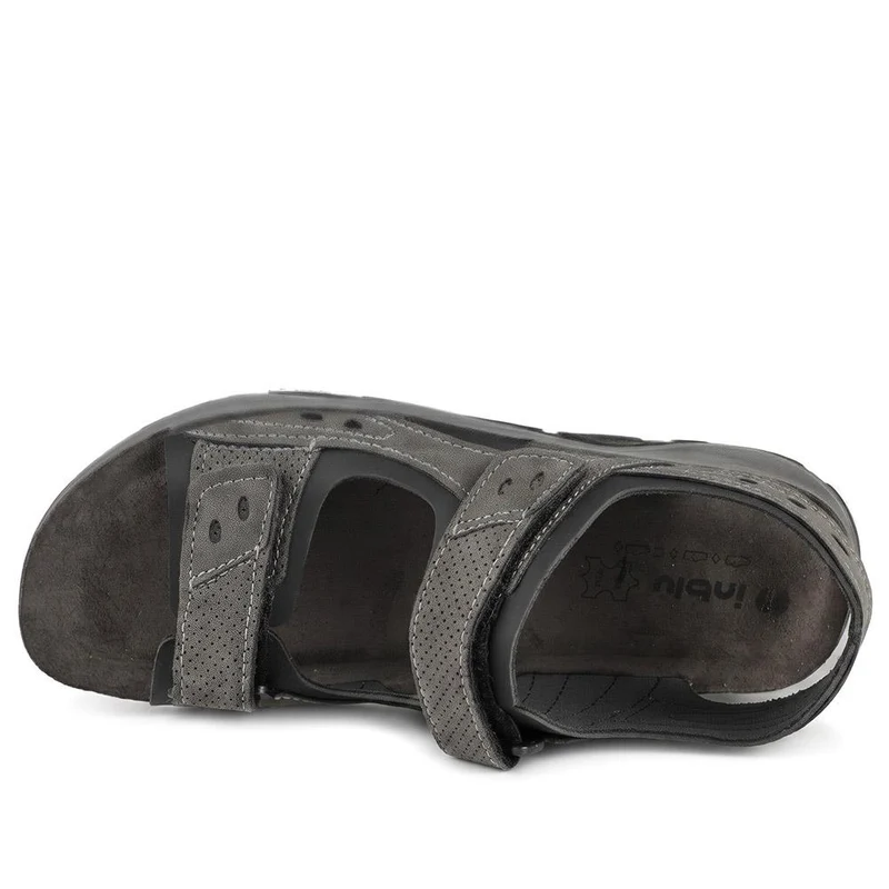 Inblu Dual Adjustable Strap Lightweight Sandals - INB43038 / 330 334 - Grey