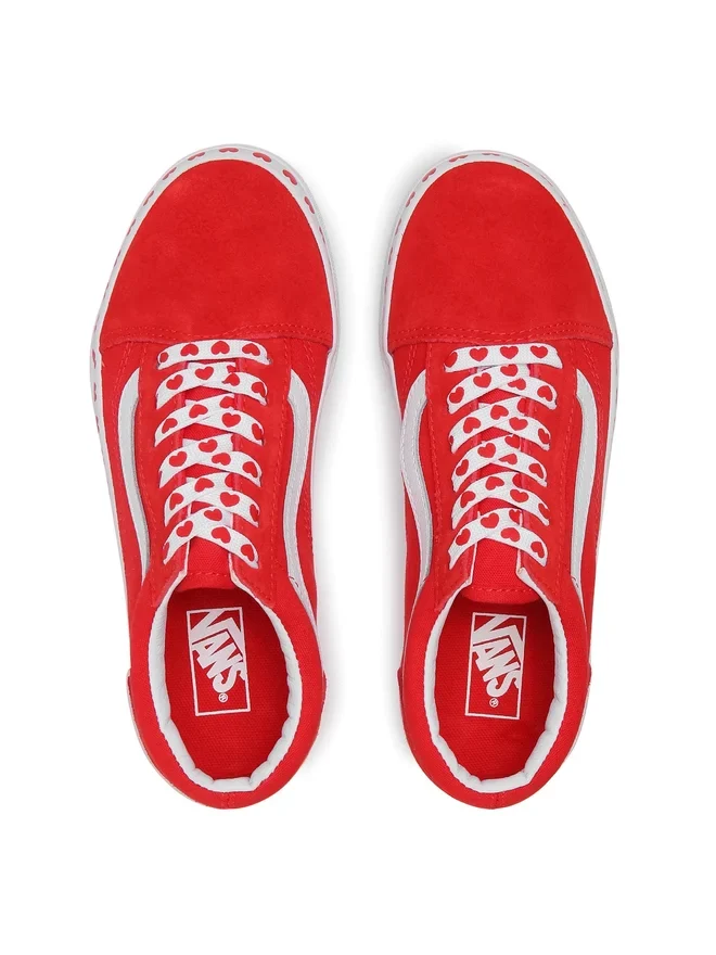VANS Old Skool Hearts Sneaker für Kinder (Junior) | Rot