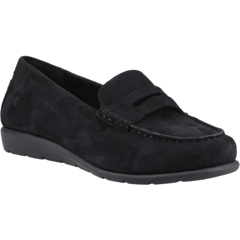 Hush Puppies Shelby Damen-Loafer | Schwarzes Wildleder