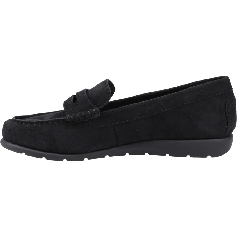 Hush Puppies Shelby Damen-Loafer | Schwarzes Wildleder