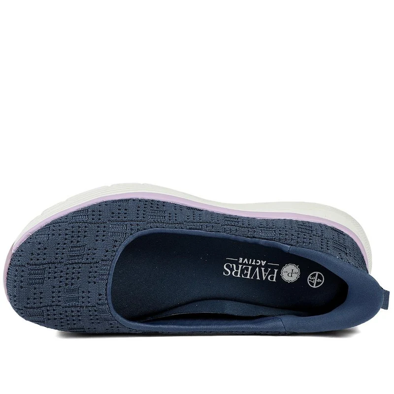 Easy Step In Comfort Wedge Shoes - BOJIE43018 / 329 291 - Navy