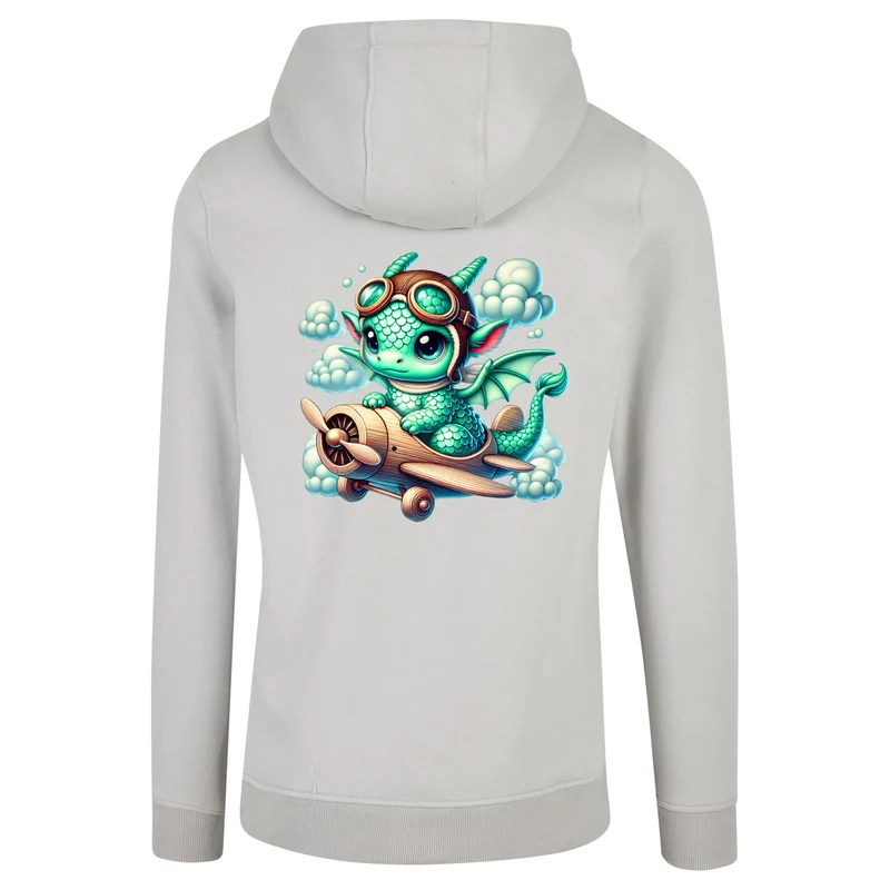 ZIP Hoodie - Drache Flugzeug