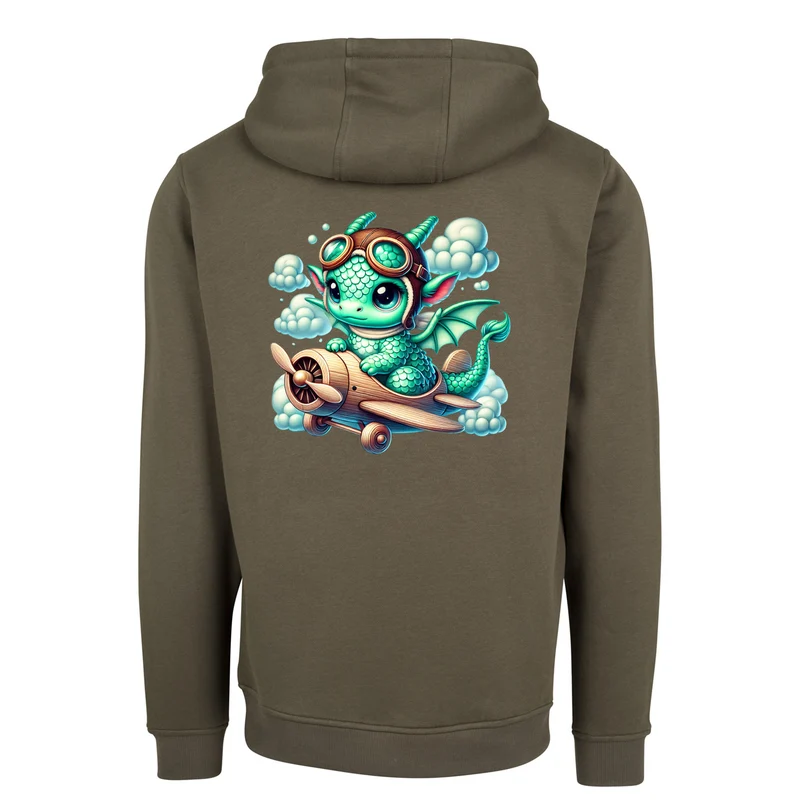 ZIP Hoodie - Drache Flugzeug
