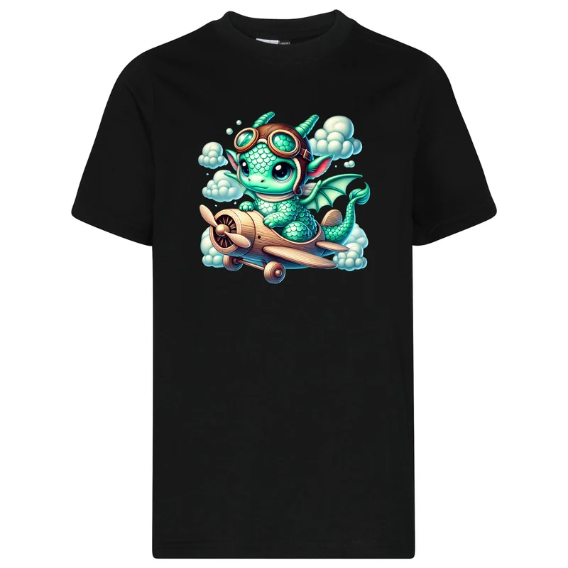 Kids T-Shirt - Drache Flugzeug