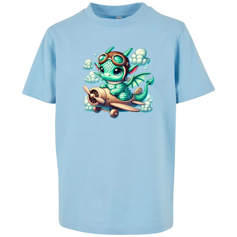 Kids T-Shirt - Drache Flugzeug
