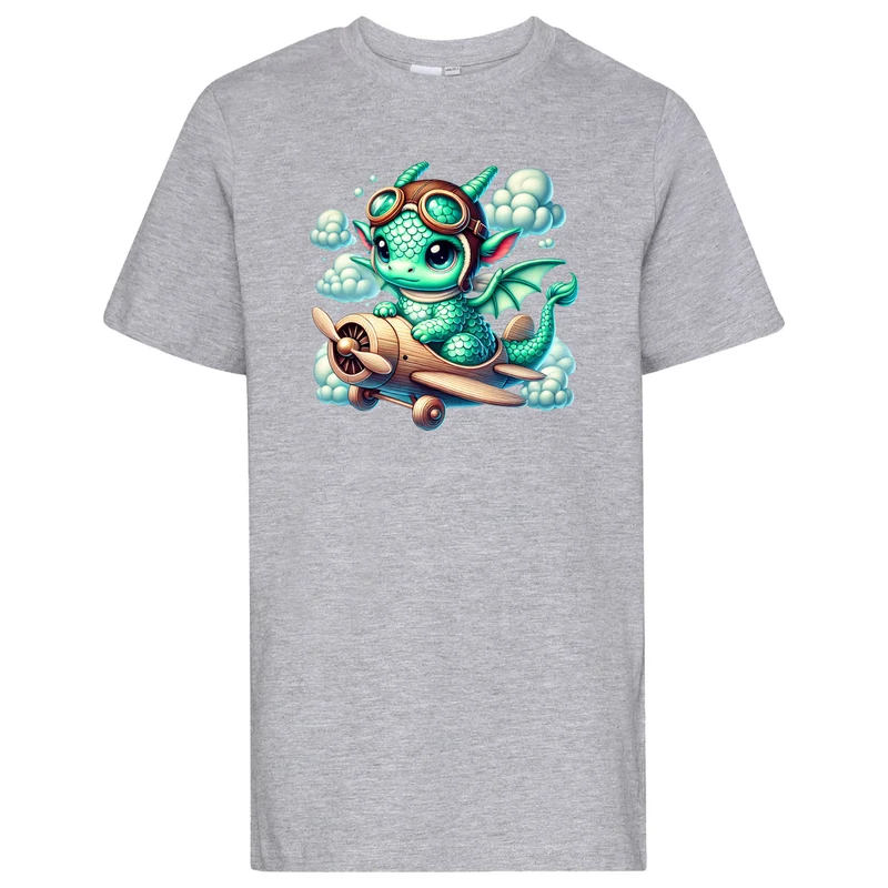 Kids T-Shirt - Drache Flugzeug