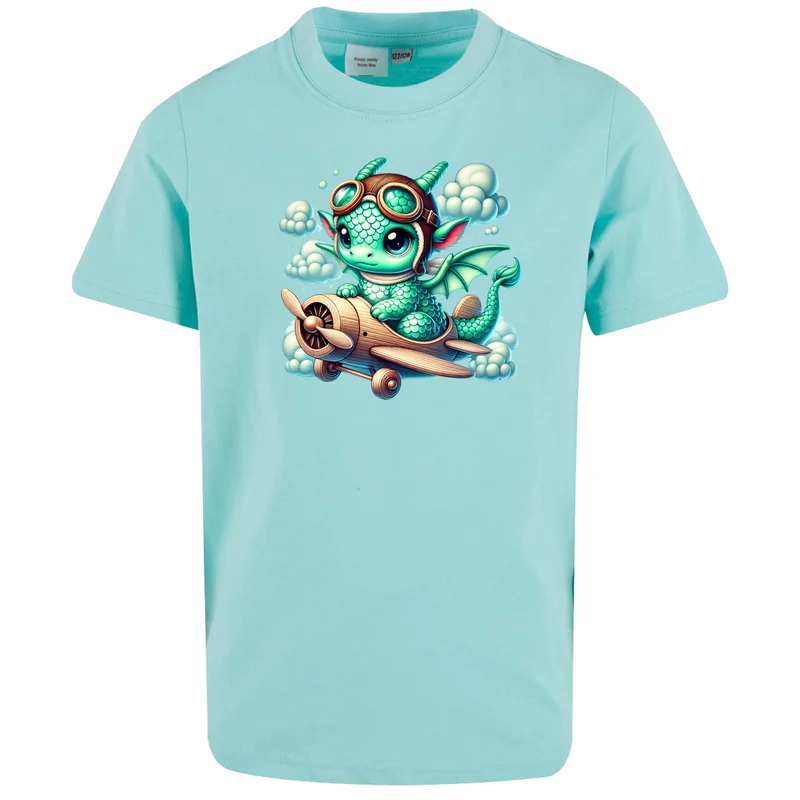 Kids T-Shirt - Drache Flugzeug