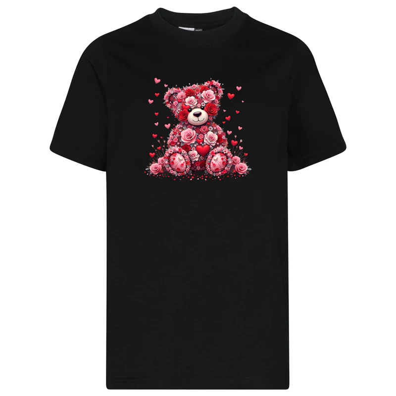 Kids T-Shirt - Teddybär Flower