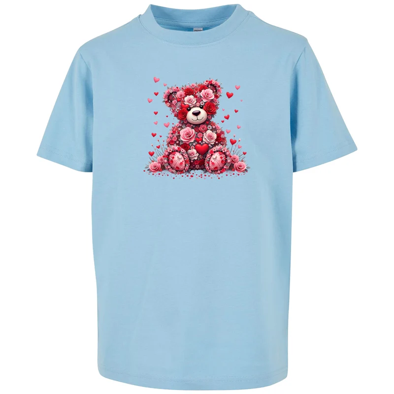 Kids T-Shirt - Teddybär Flower