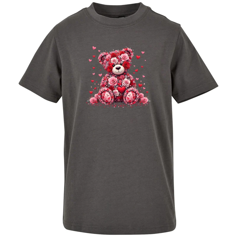 Kids T-Shirt - Teddybär Flower