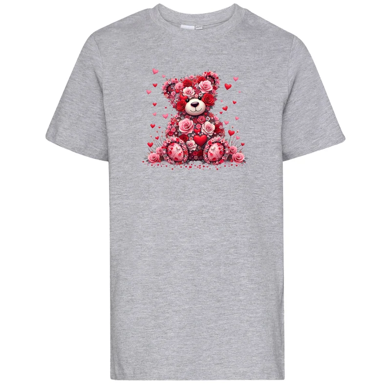Kids T-Shirt - Teddybär Flower