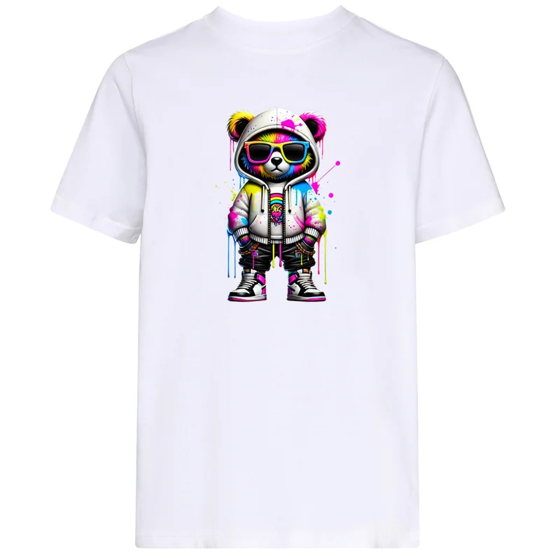 Kids T-Shirt - Bear Sunglas