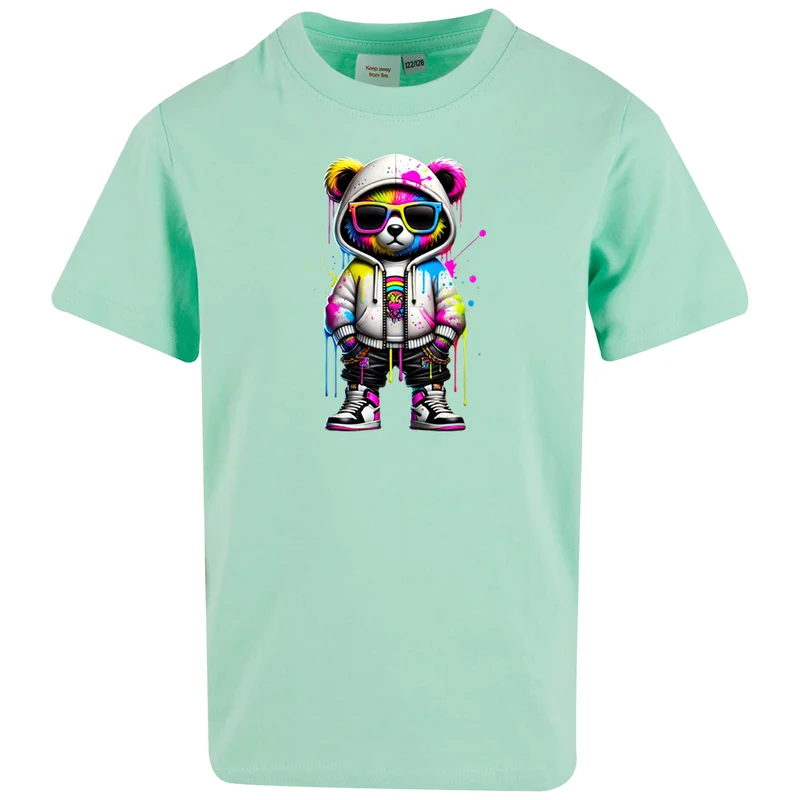 Kids T-Shirt - Bear Sunglas