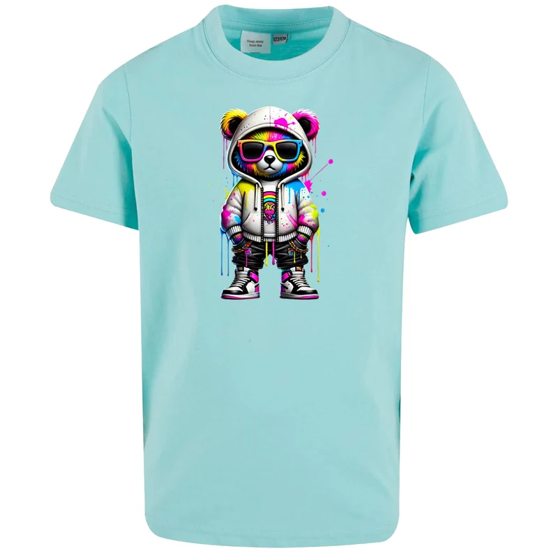 Kids T-Shirt - Bear Sunglas
