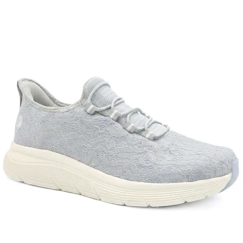 Easy Step In Wide Fit Memory Foam Trainers - BOJIE43024 / 329 532 - Blue