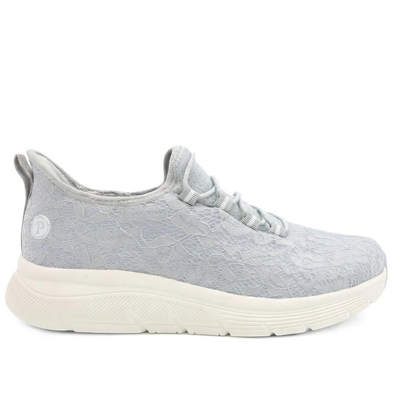 Easy Step In Wide Fit Memory Foam Trainers - BOJIE43024 / 329 532 - Blue