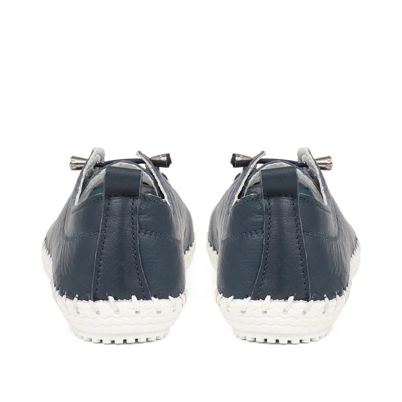 Leather Slip-On Trainers - GOKH37009 / 323 581 - Navy