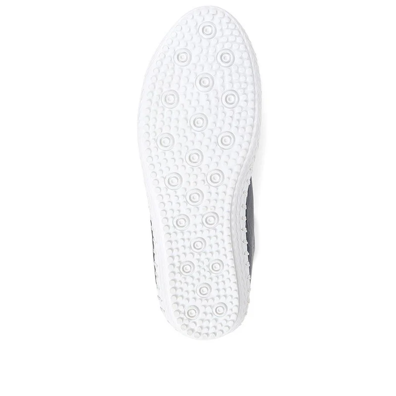 Leather Slip-On Trainers - GOKH37009 / 323 581 - Navy