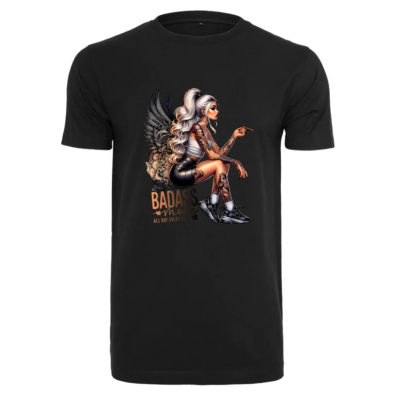 Badass Mode Woman T-Shirt – Statement Shirt mit edgy Fashion-Print